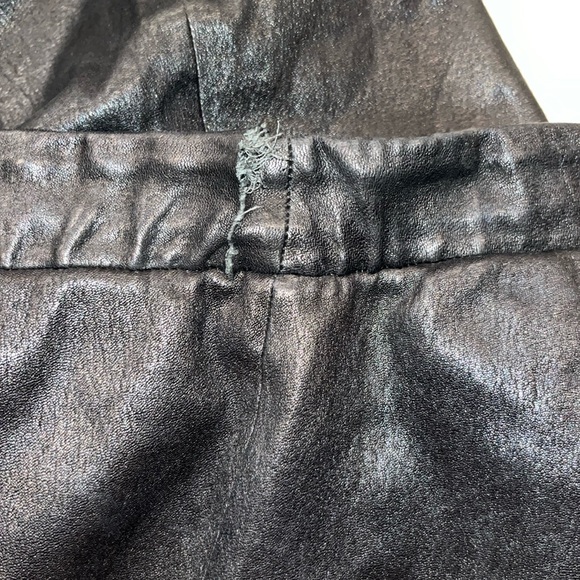 L'AGENCE Lamb Leather Skinny Leg Pants - Picture 5 of 6